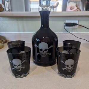 Decanter and glasses